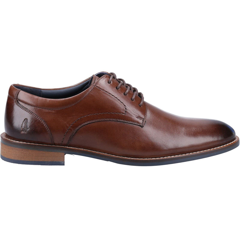 Hush Puppies Damien Lace Up Chaussures En Cuir Pour Homme À Lacets De Couleur Chocolat
