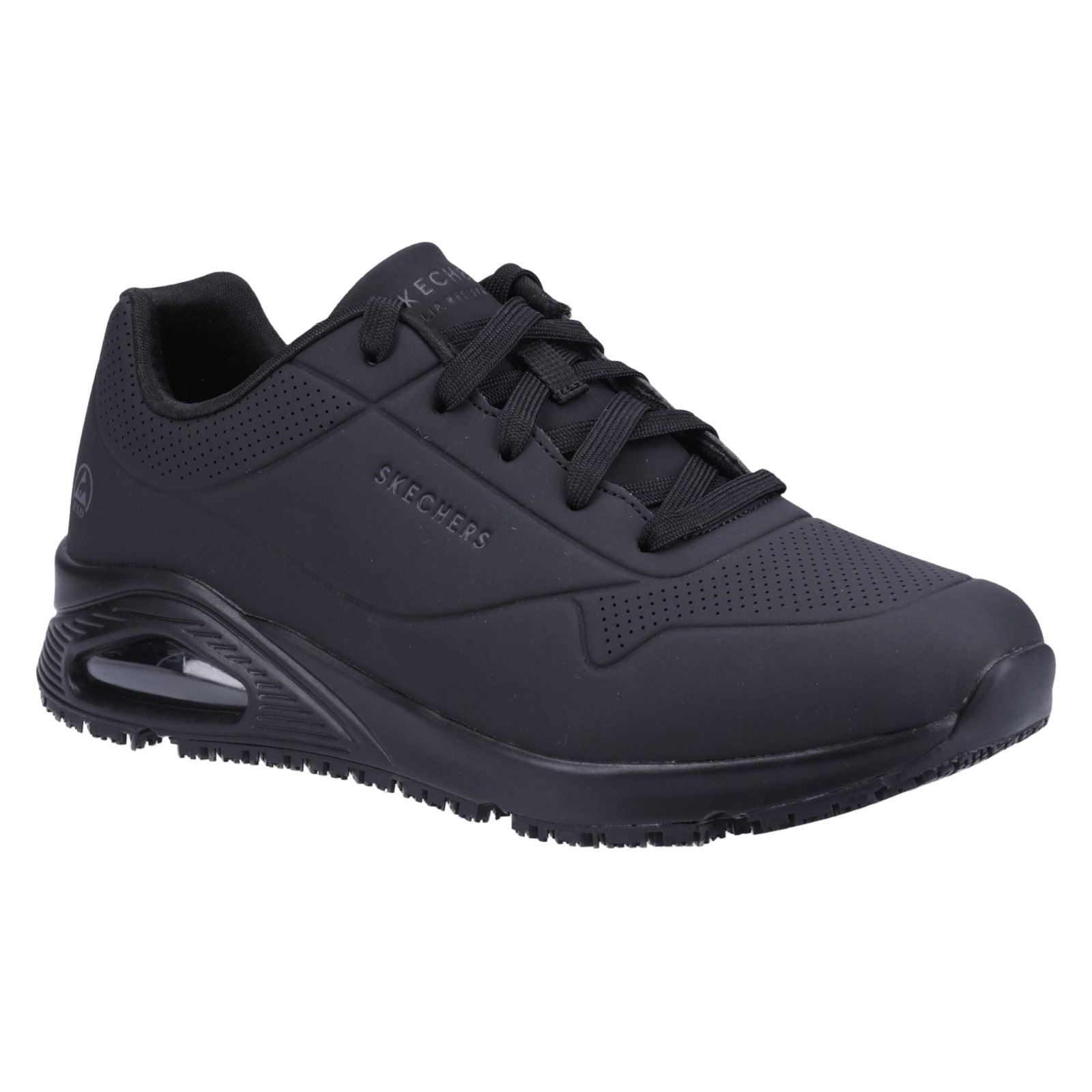 Skechers Workwear Work Relaxed Fit: Uno SR - Sutal Baskets De Sécurité Noires Pour Hommes