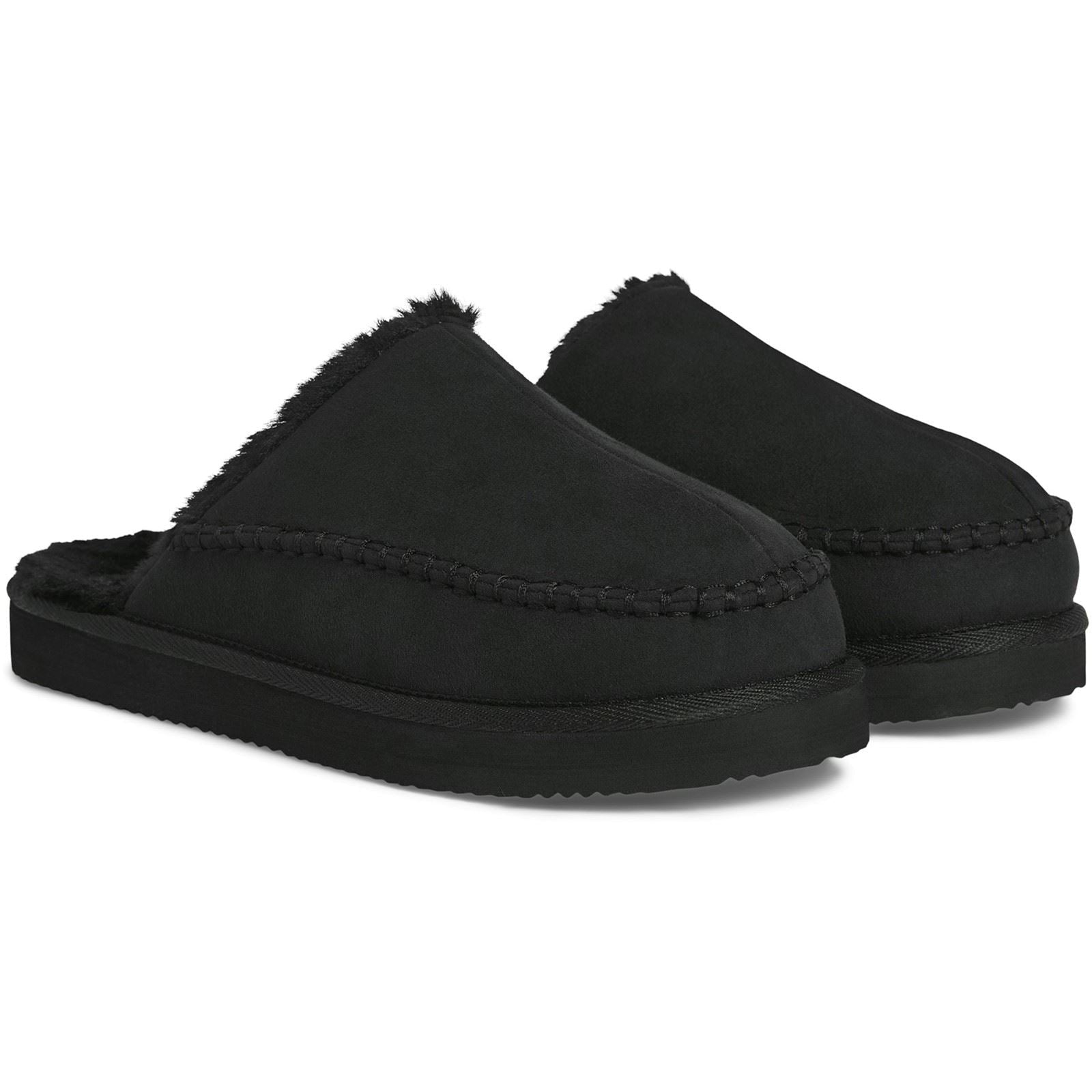 Jack & Jones Manor Moc Mules Anthracite En Polyester Pour Homme