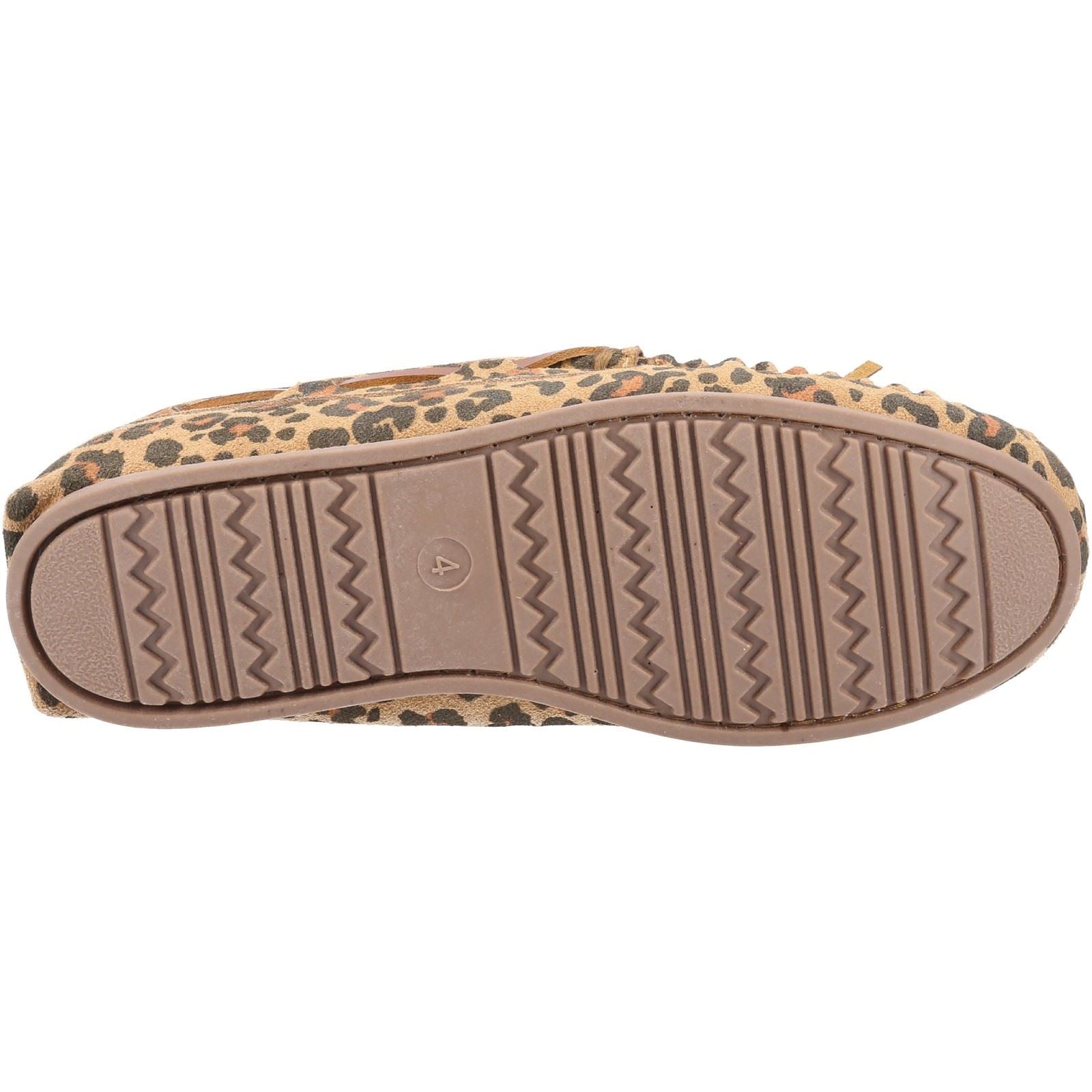 Hush Puppies Allie Chaussons Léopard En Daim Pour Femmes