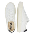 Boss Chaussures De Tennis Blanches Pour Hommes Aiden Open.