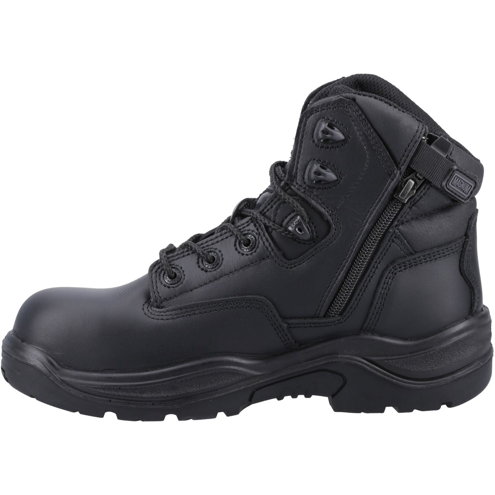 Magnum Bottes De Sécurité En Cuir Noir Responder