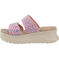 HEYDUDE Delray Slide Surf Baja Sandales Pour Femmes En Mélange De Polyester Bleu/Rose/Multicolore