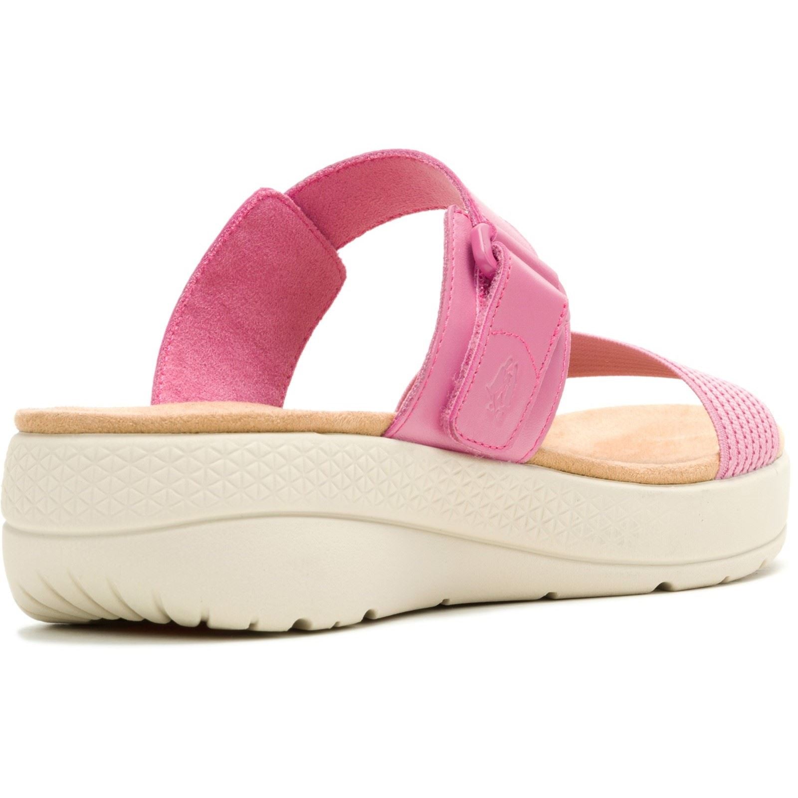 Hush Puppies Breathe Gore Sandales En Cuir Pour Femmes Roses