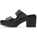 Hush Puppies Poppy Sandales Noires Pour Femmes En Cuir