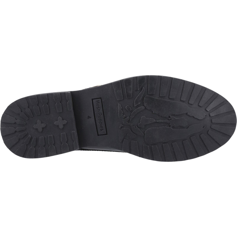 Hush Puppies Verity Chaussures Noires Vernies Pour Femmes En Cuir