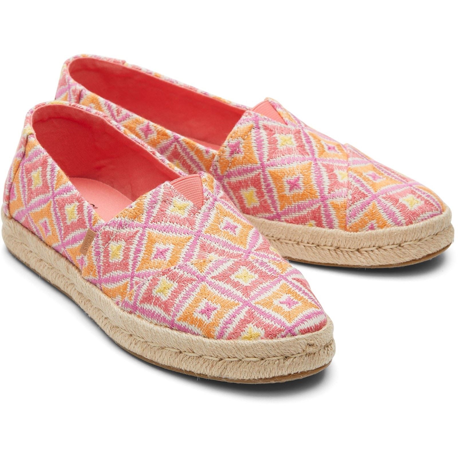 TOMS Alpargata Rope 2.0 Espadrilles En Polyester Pour Femme Rose Shell