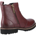 Hush Puppies Grace Zip Bottes En Daim Bordeaux Pour Femmes