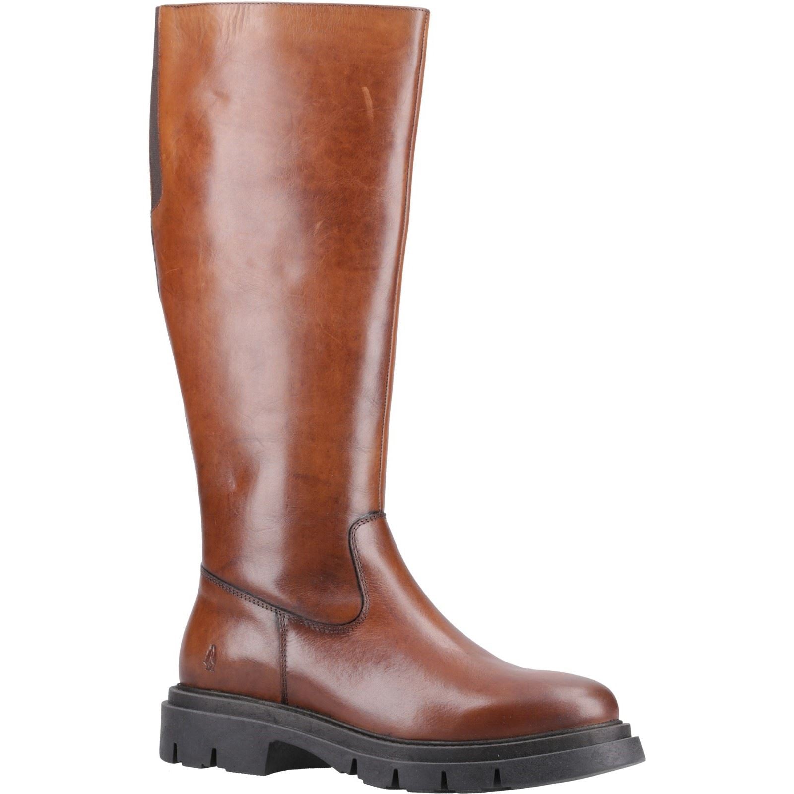 Hush Puppies Rowan Bottes Marron En Cuir Pour Femmes