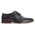 Base London Havisham Chaussures Derby En Cuir Pour Hommes En Bleu Marine