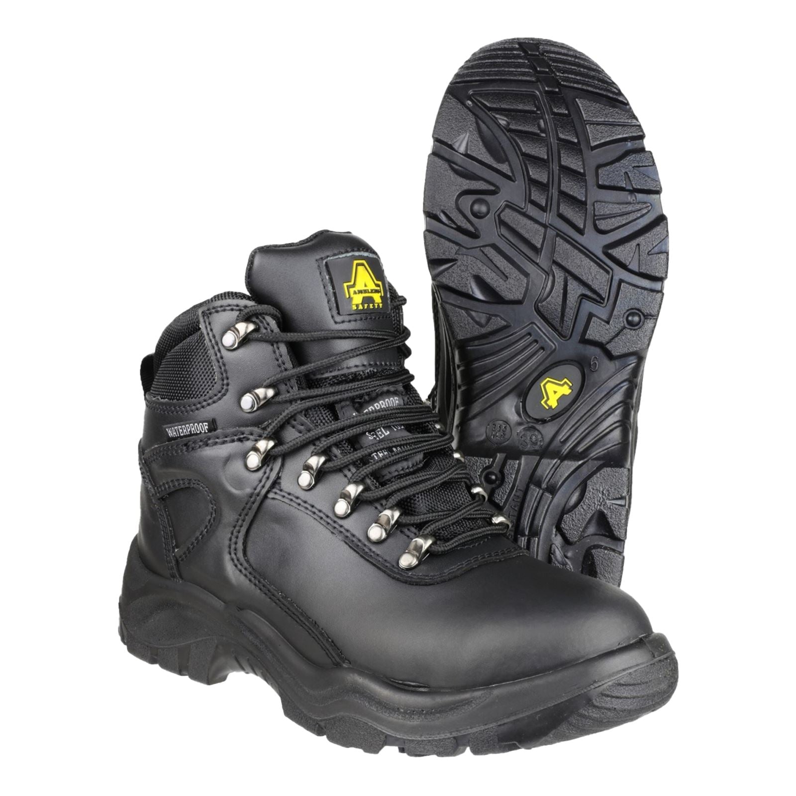 Amblers Safety Bottes De Sécurité En Cuir Noires Fs218
