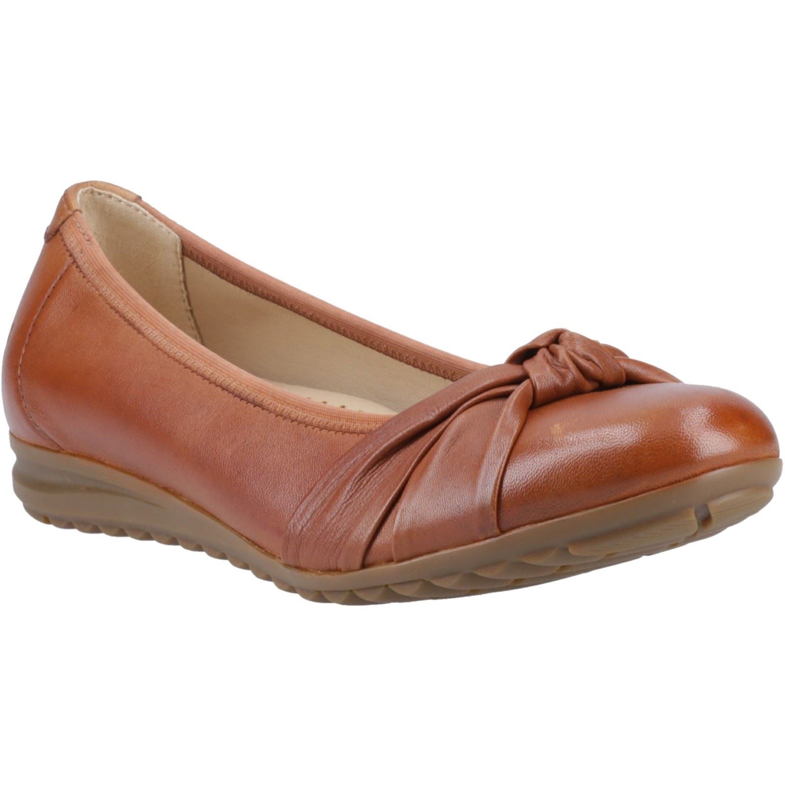Hush Puppies Lilith Ballerines En Cuir Pour Femmes Couleur Beige
