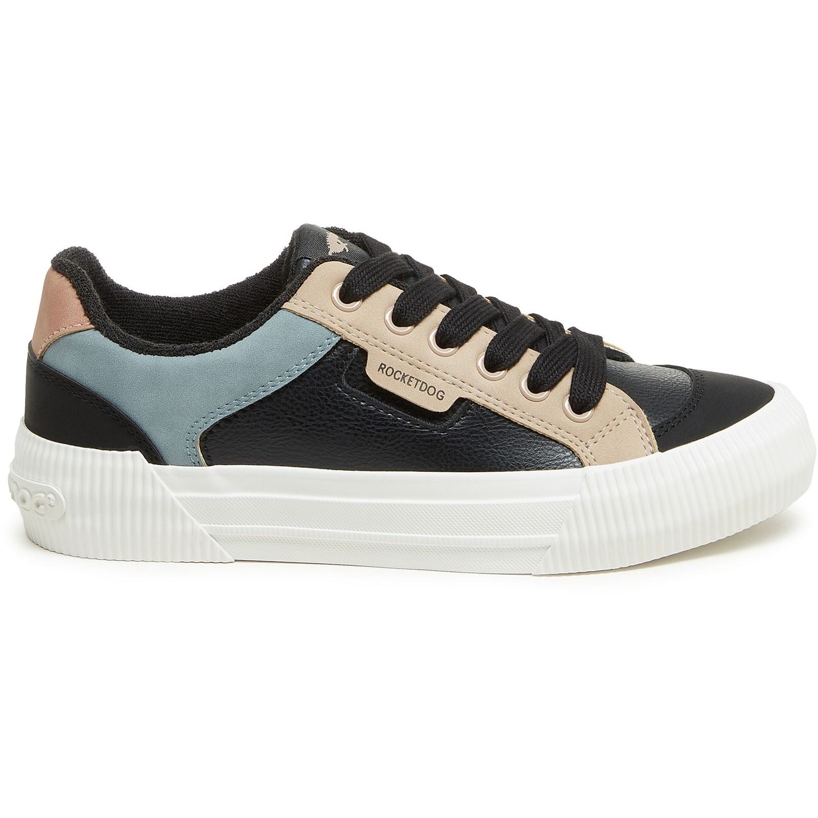 Rocket Dog Cheery Blocked Sporty Baskets Combinées Noires Pour Femmes