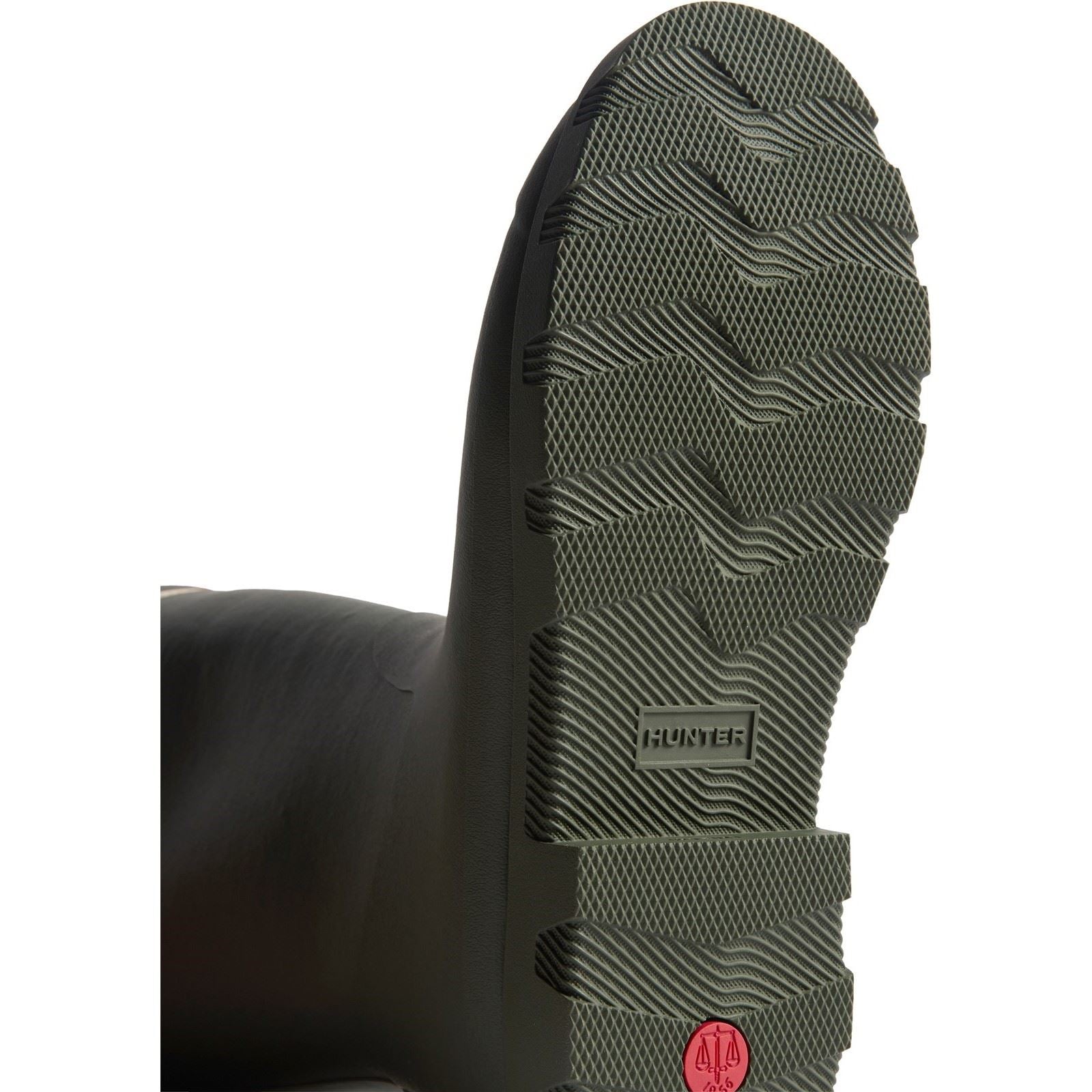 Hunter Downpour Tall Insulated Bottes De Wellington Pour Hommes En Caoutchouc Vert Olive Foncé