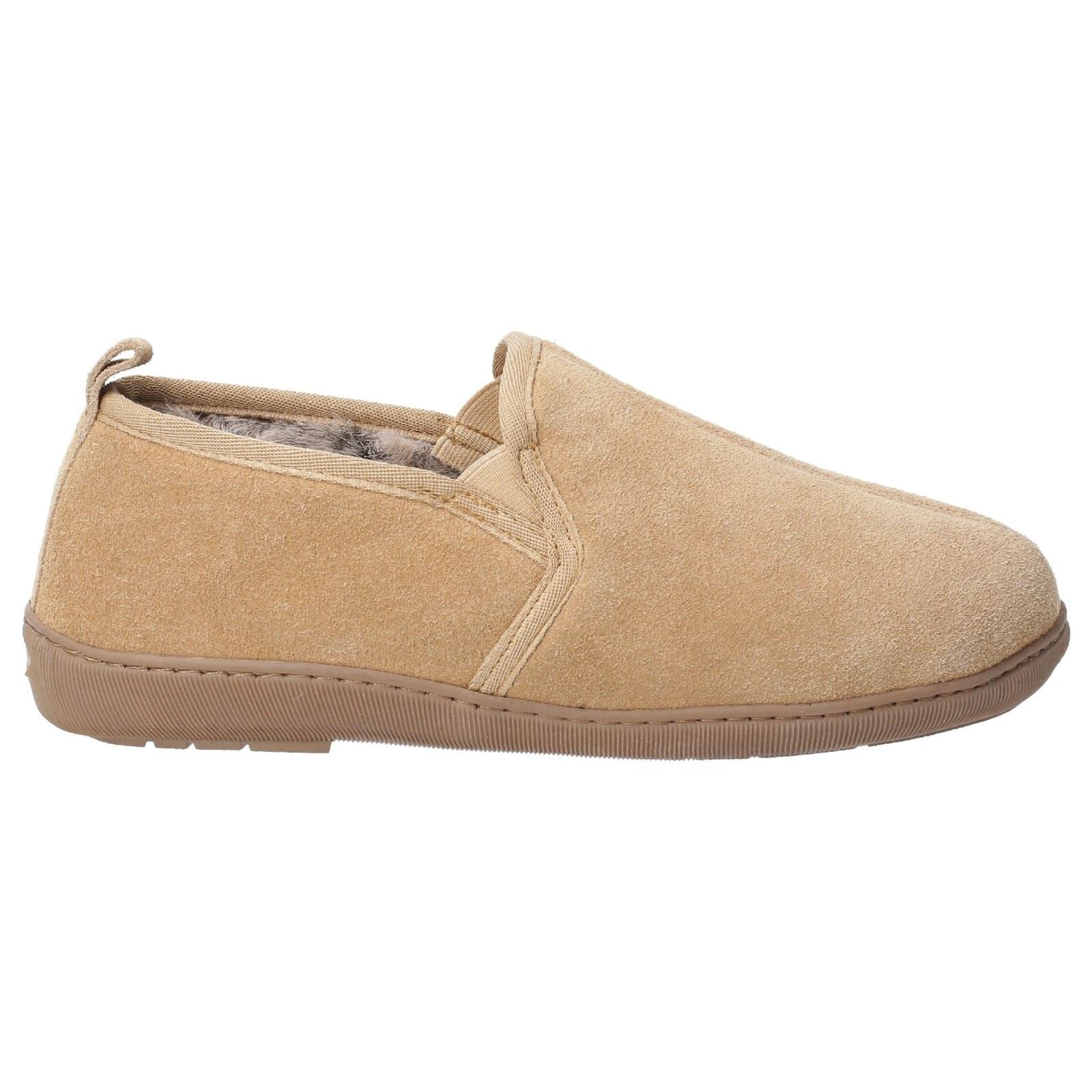 Hush Puppies Arnold Chaussons Pour Hommes En Daim Couleur Beige