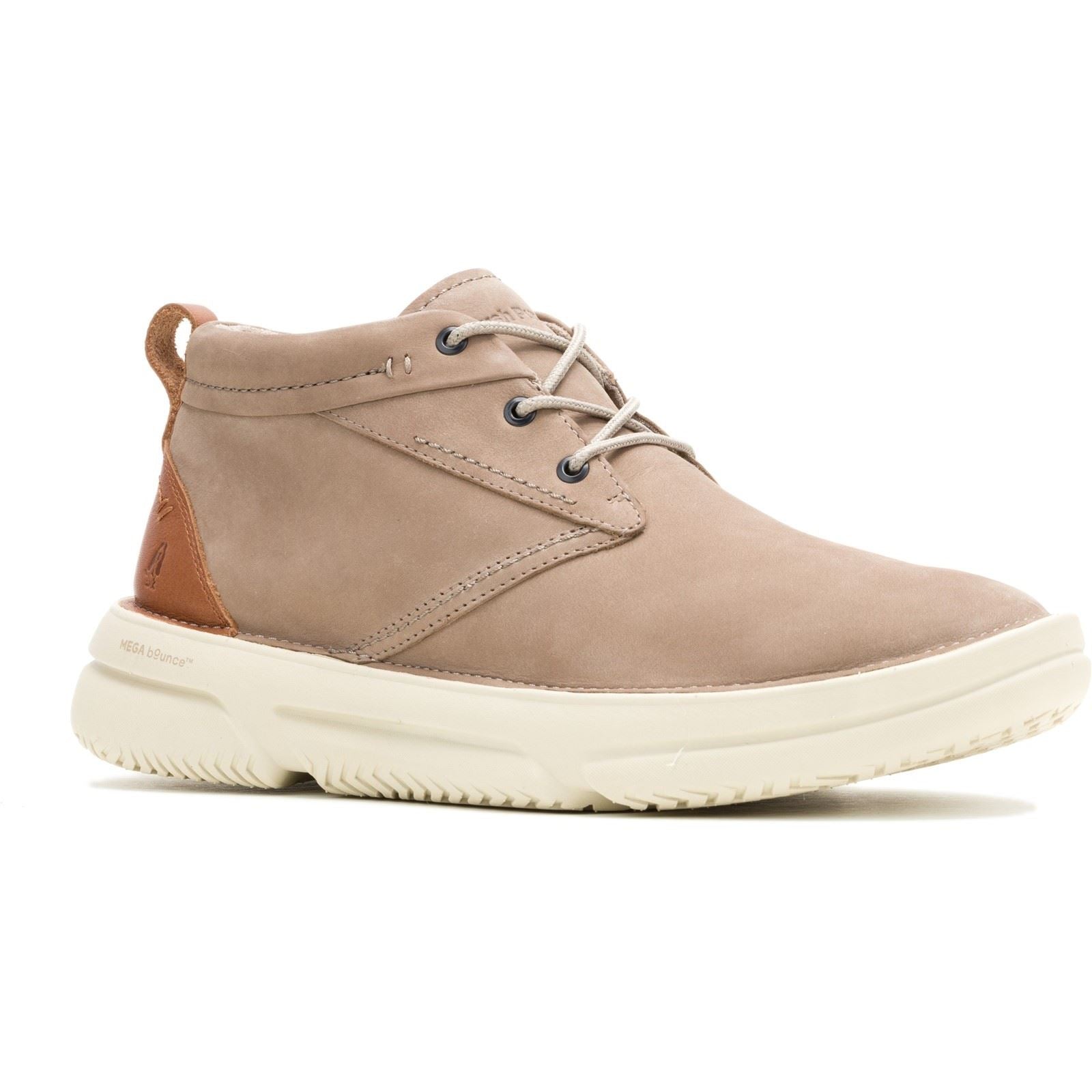 Hush Puppies Baylor Bottes En Cuir Grises Pour Hommes