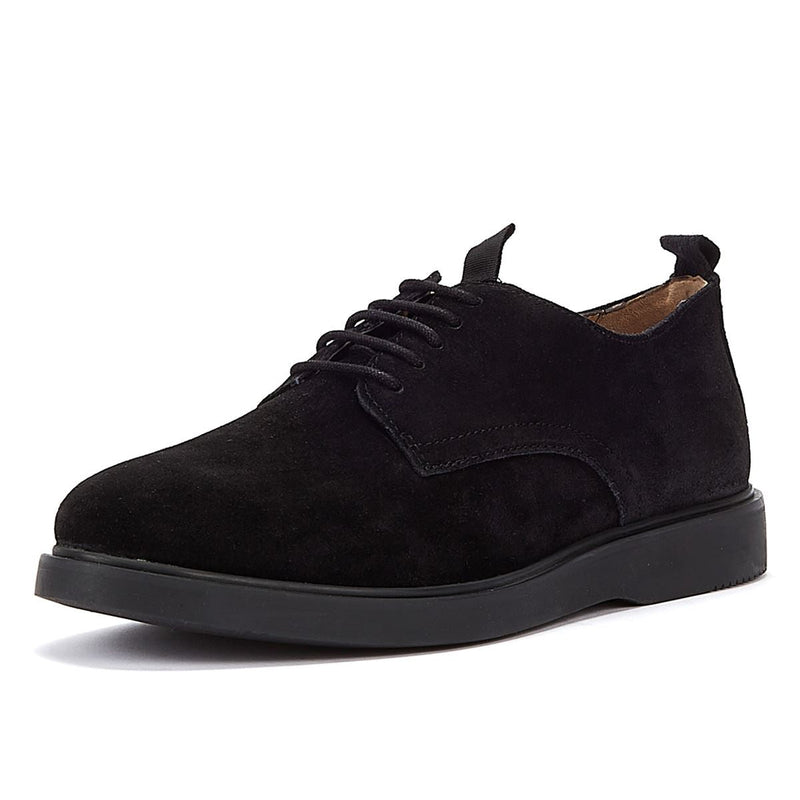 Hudson Barnstaple Lace Up Suede Shoe Men's Black Casual