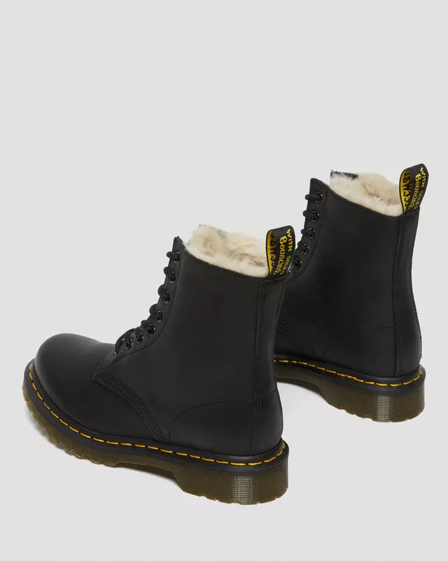 Dr. Martens Femme Noir Burnished Wyoming Serena Bottes