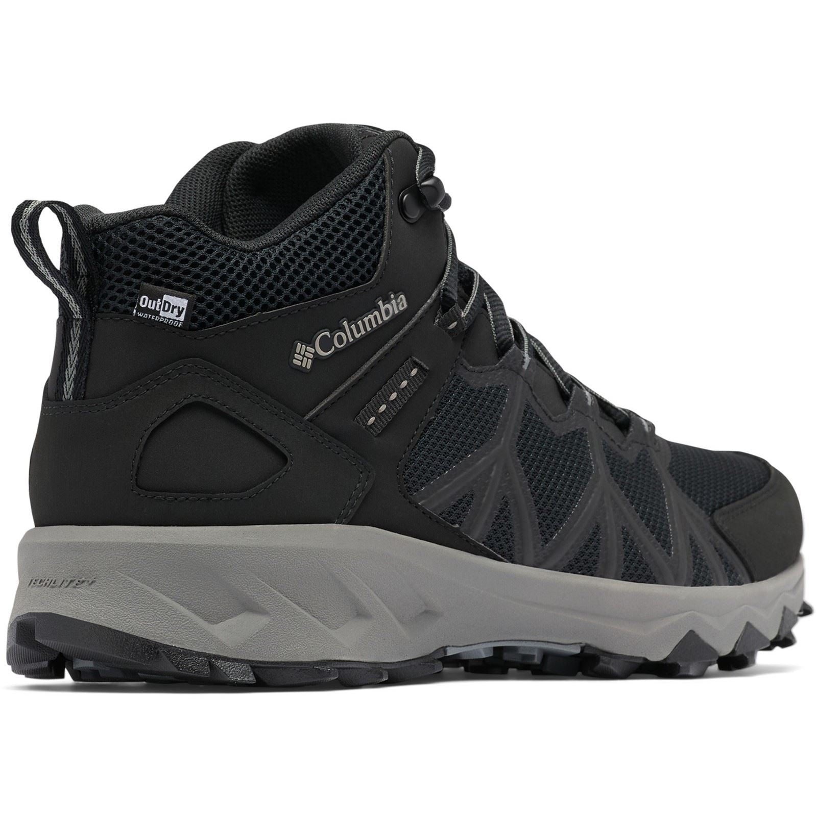 Columbia Peakfreak II Mid Outdry Bottes De Randonnée En Polyester Pour Hommes Noires/Titanium Ii
