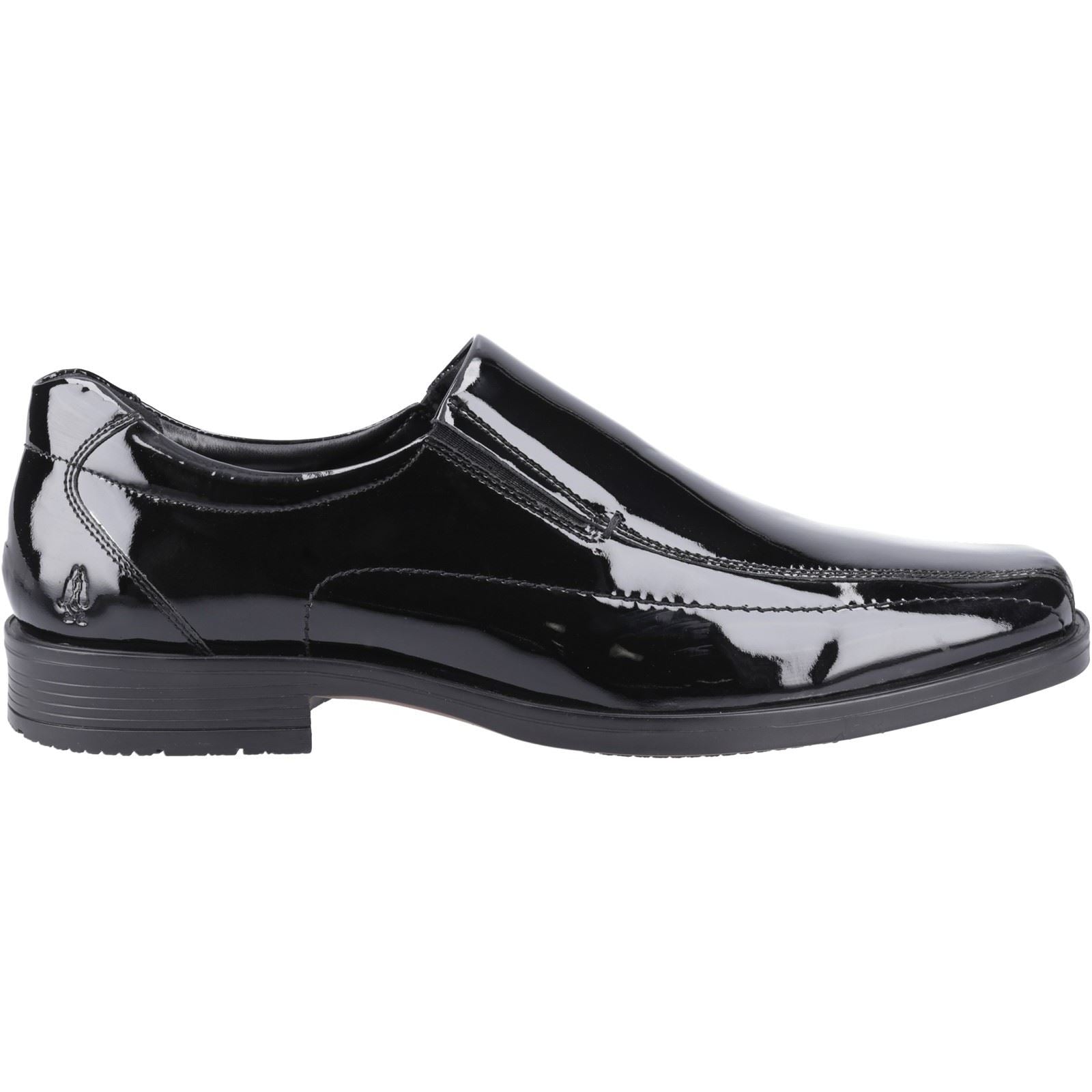Hush Puppies Brody Chaussures Pour Hommes En Cuir Noir À Enfiler