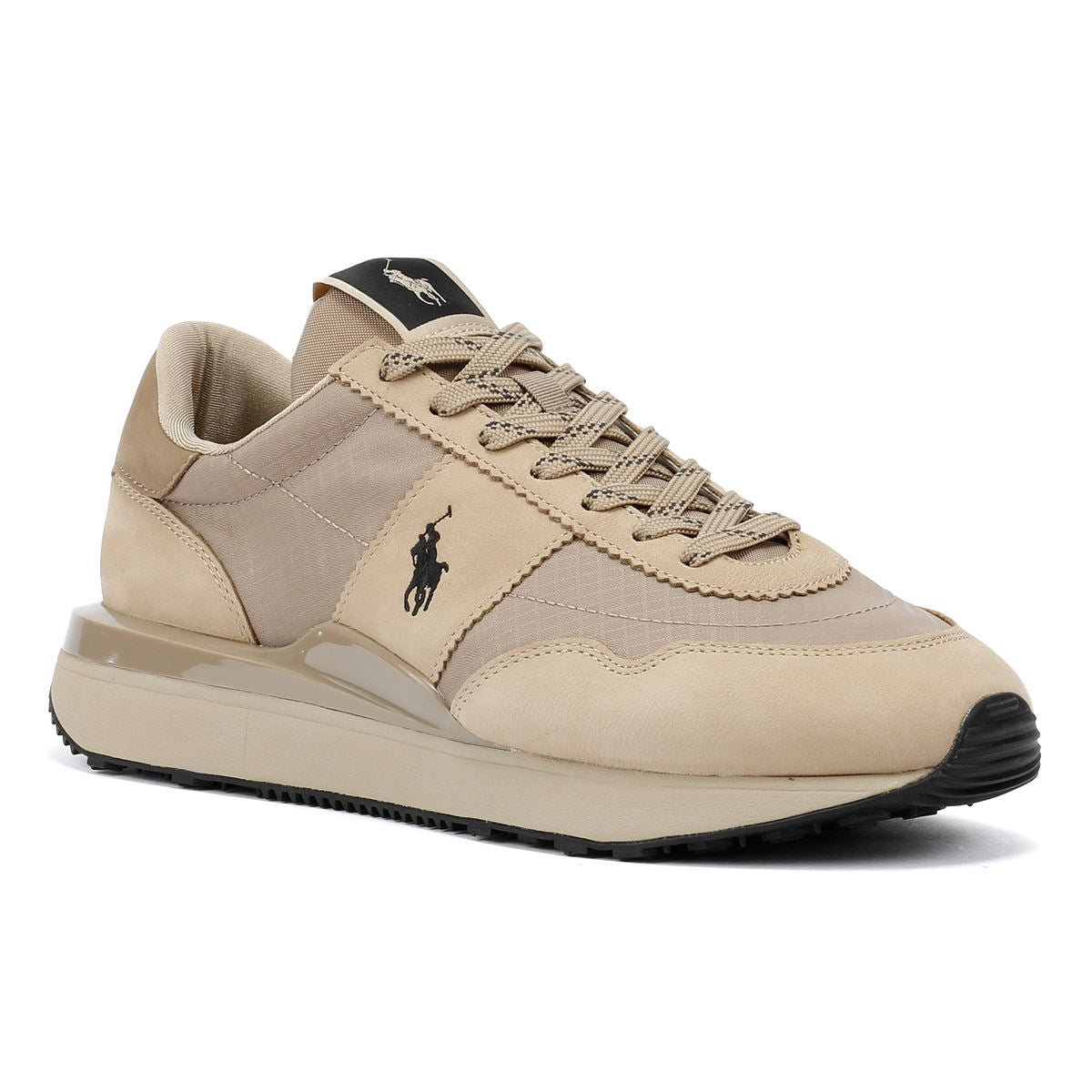 Polo Ralph Lauren Train 89 Chaussures De Sport Beige Pour Hommes