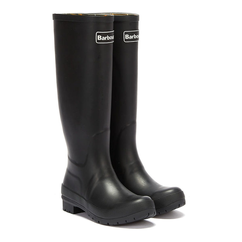 Barbour Abbey Bottes En Caoutchouc Noires Pour Femme