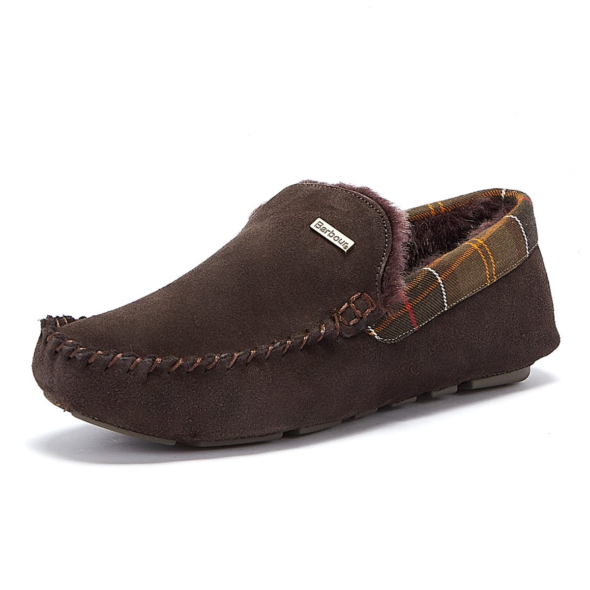 Barbour Monty Chaussons Marron Pour Hommes