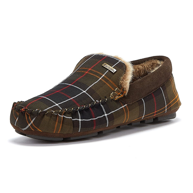 Barbour Monty Mens Tartan Slippers