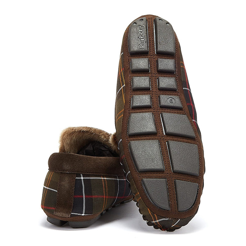 Barbour Monty Mens Tartan Slippers
