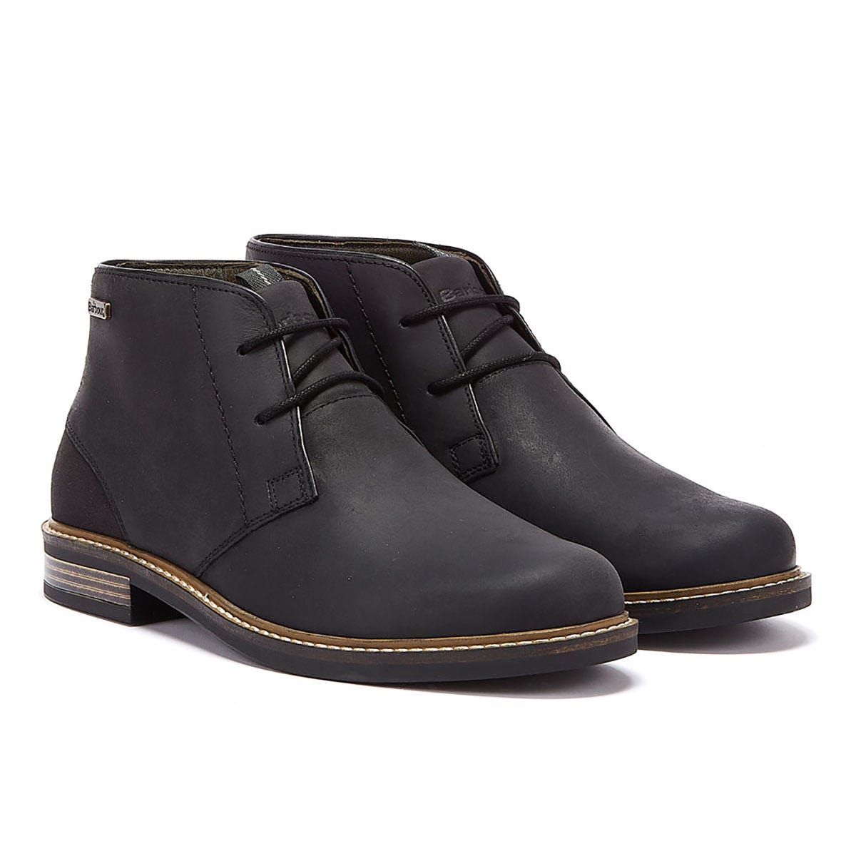 Barbour Readhead Bottes Noires En Cuir Pour Hommes