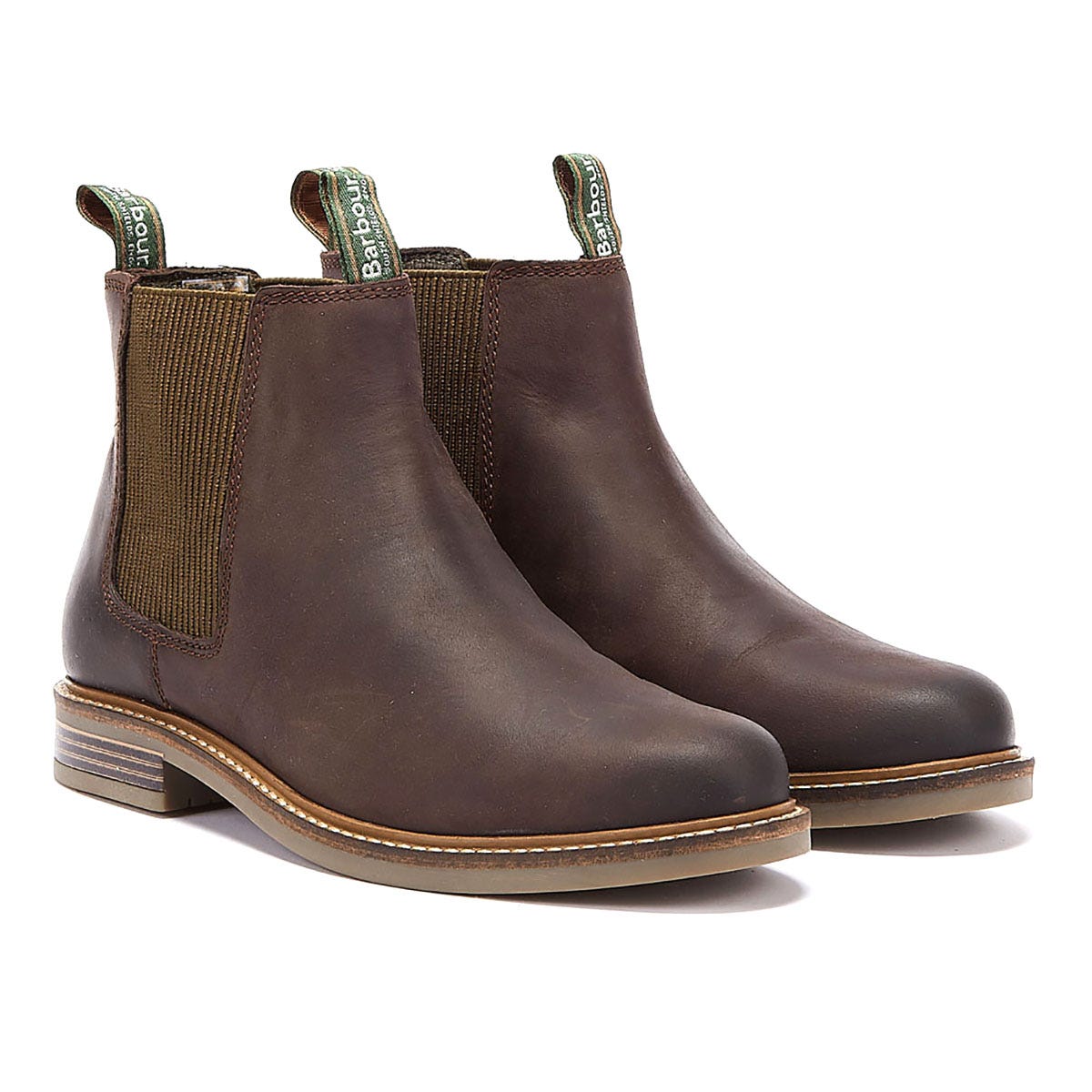 Barbour Farsley Bottes Marron En Cuir Pour Hommes