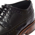 Ben Sherman Archie Brogue Chaussures En Cuir Noir À Lacets Pour Hommes