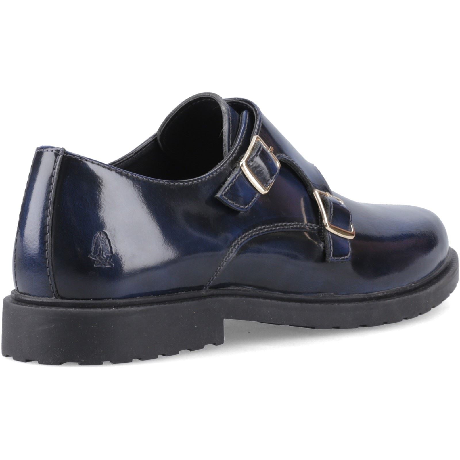 Hush Puppies Verity Hi-Shine Chaussures En Cuir Pour Femmes Navy