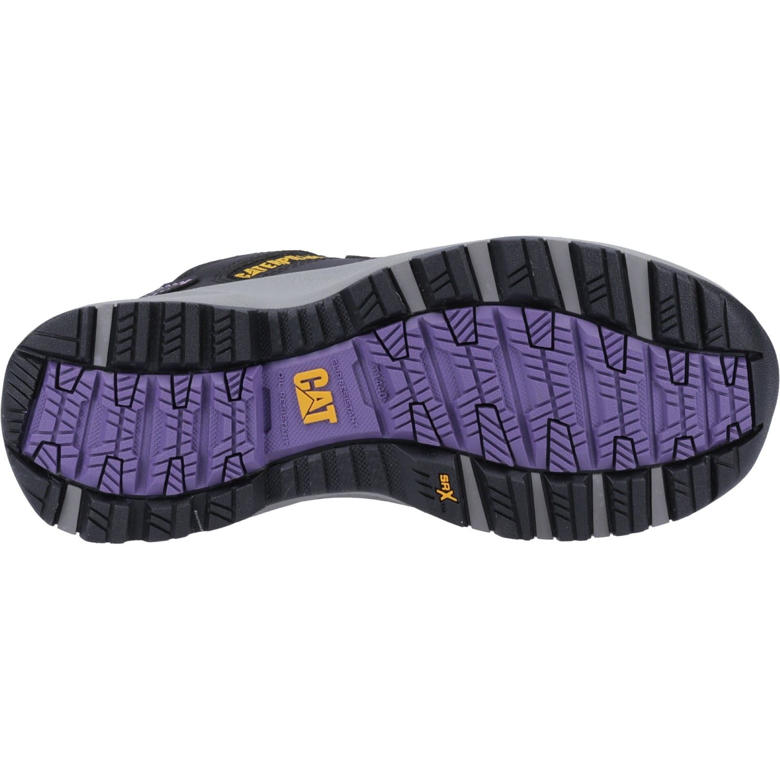 Caterpillar Baskets De Sécurité Elmore Pvc Noires/Lilas