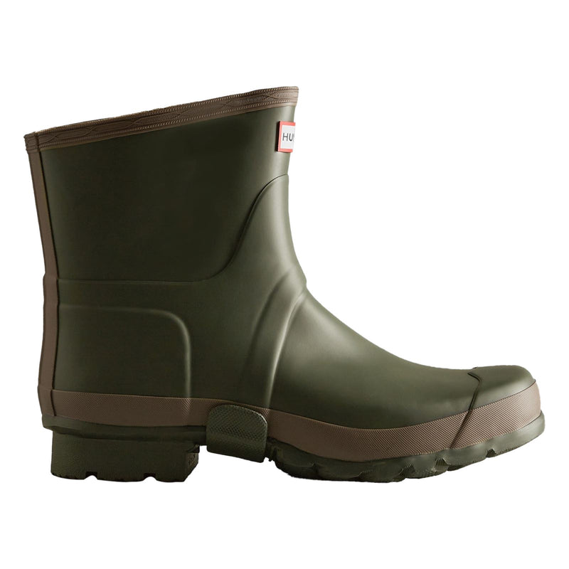 Hunter Gardener Short Bottes En Caoutchouc Pour Homme, Vert Olive Foncé/Argile