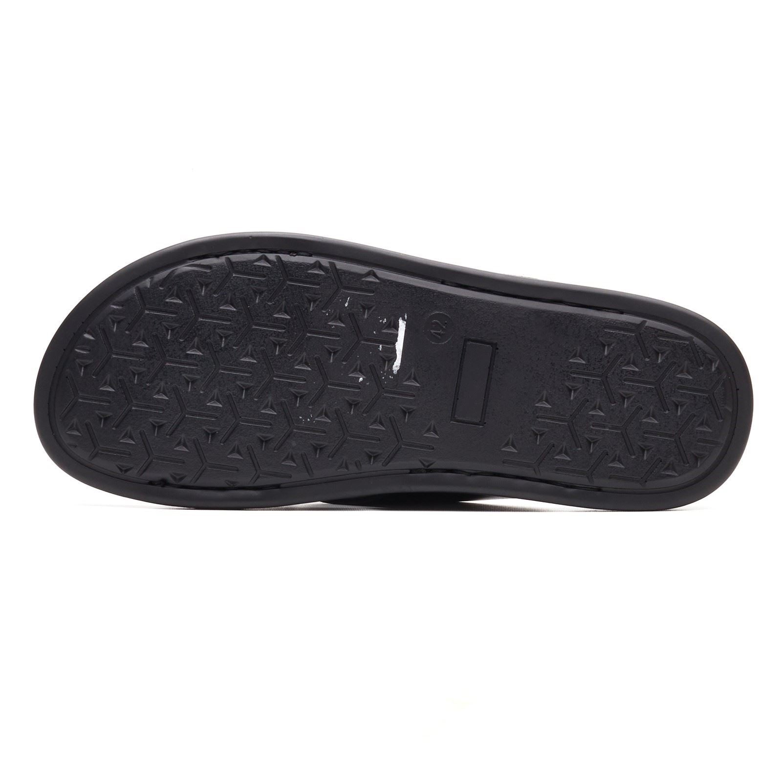 Base London Drift Sandales En Cuir Noires Pour Hommes