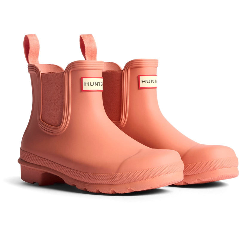 Hunter Original Chelsea Bottes De Pluie En Caoutchouc Femmes Terracota