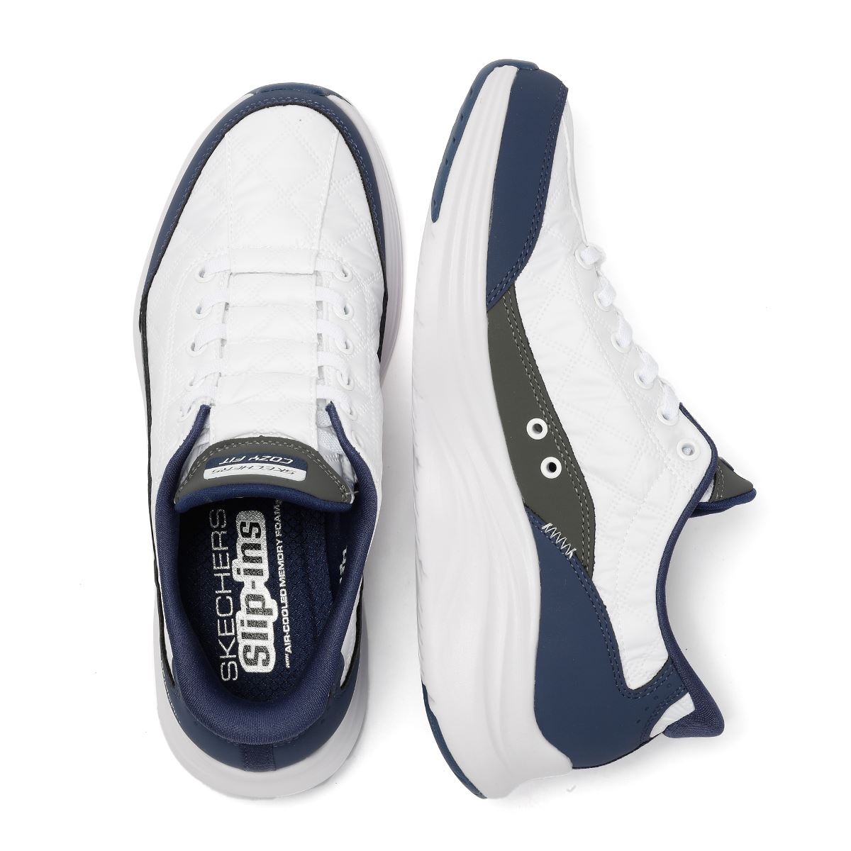 Skechers Slip-Ins Contour Foam Cozy Fit Baskets Blanches Pour Femmes