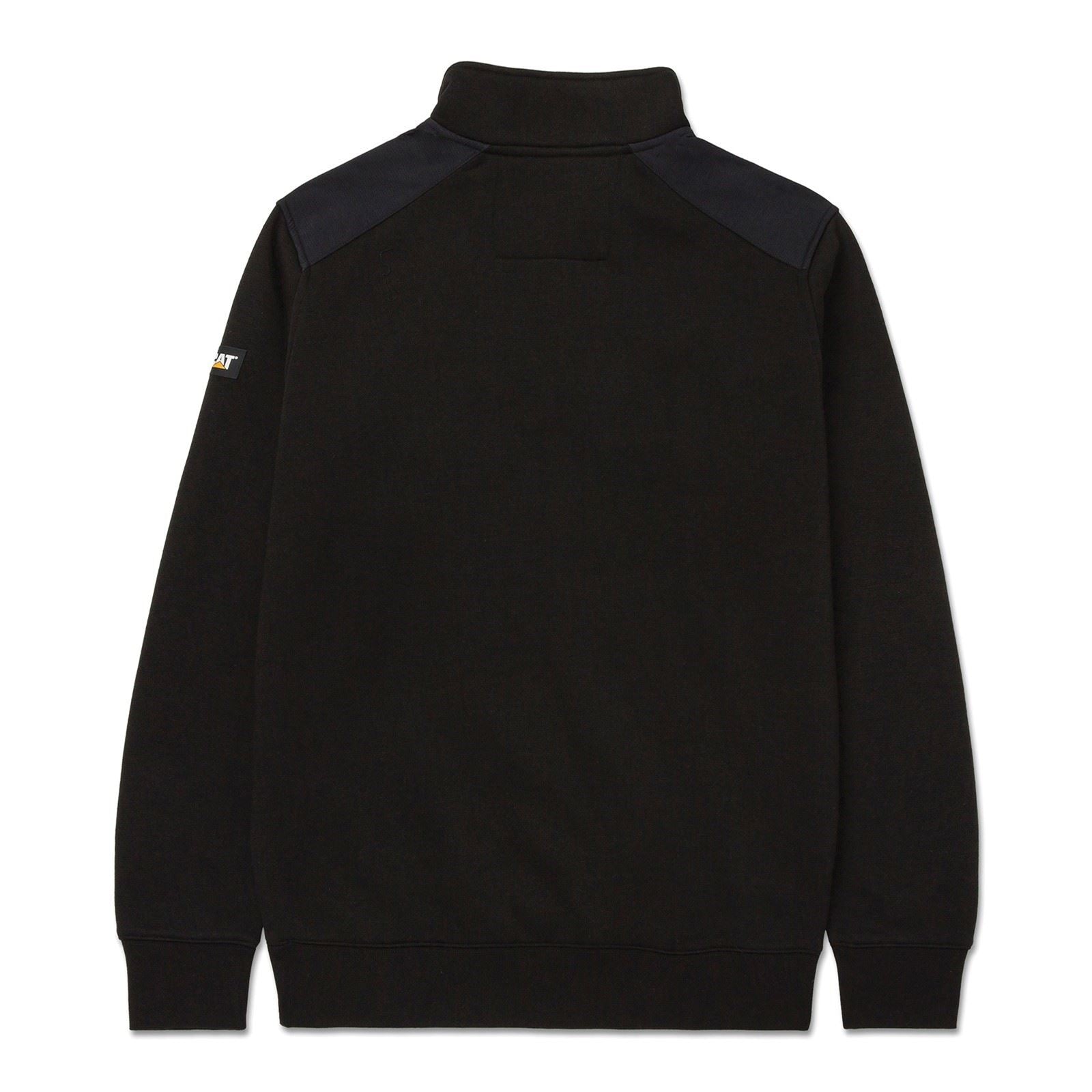 Caterpillar Essential 1/4 Zip Sweatshirt Noir Pour Homme En Polyester