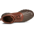 Sperry Duck Float Bottes En Caoutchouc Marron En Cuir