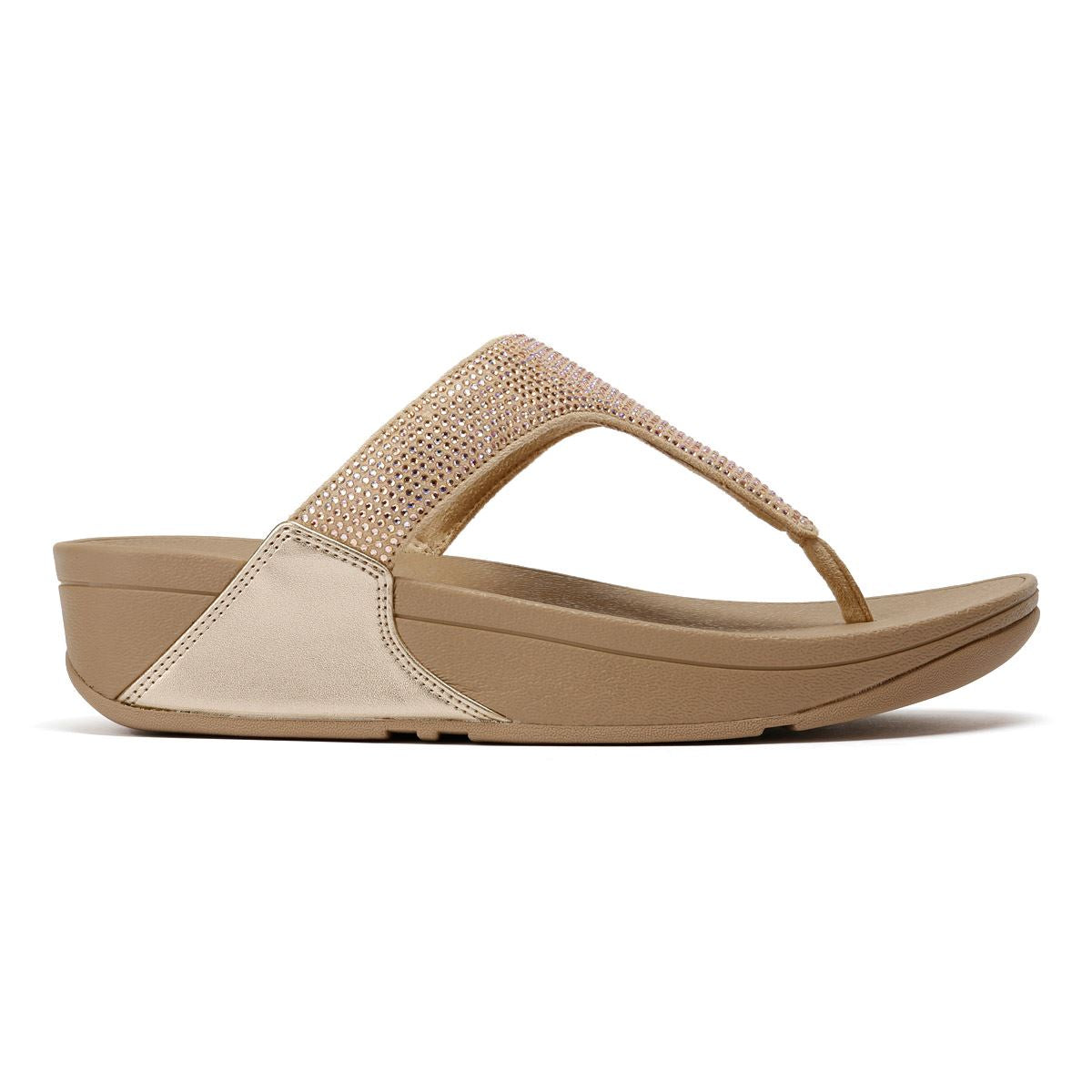 FitFlop Lulu Crystal Sandales Beige Pour Femmes