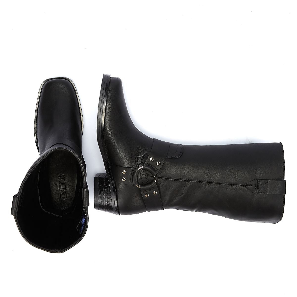 Bronx Bottes Noires Hautes Pour Femme