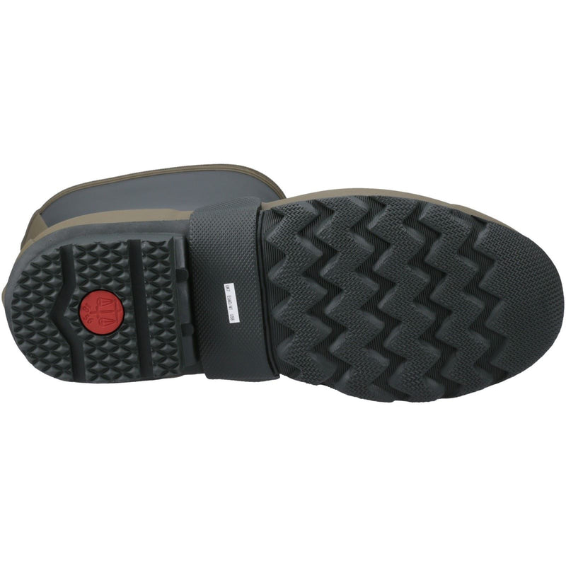 Hunter Gardener Short Bottes En Caoutchouc Pour Homme, Vert Olive Foncé/Argile