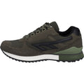 Hi-Tec Silver Shadow Chaussures À Lacets Pour Homme En Daim Synthétique/polyester Couleur Olive Foncé