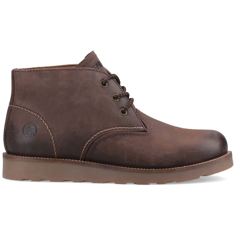 Sperry Portland Bottines En Cuir Pour Hommes Marron