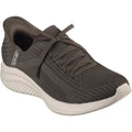 Skechers Ultra Flex 3.0 Brilliant Path Baskets En Toile Pour Femmes, Couleur Olive.