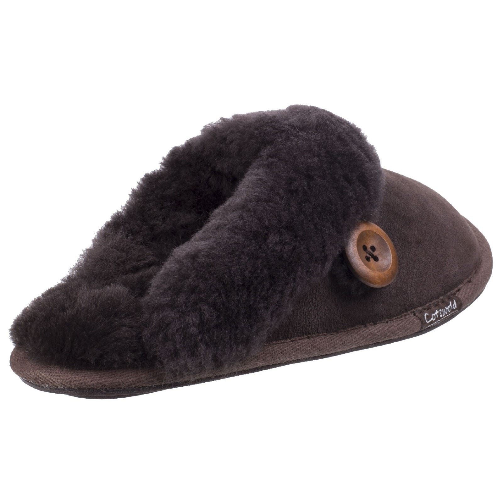 Cotswold Lechlade Mules En Cuir Pour Femmes De Couleur Chocolat