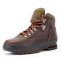 Timberland Euro Hiker Mid Lace Bottes En Cuir Marron Pour Hommes