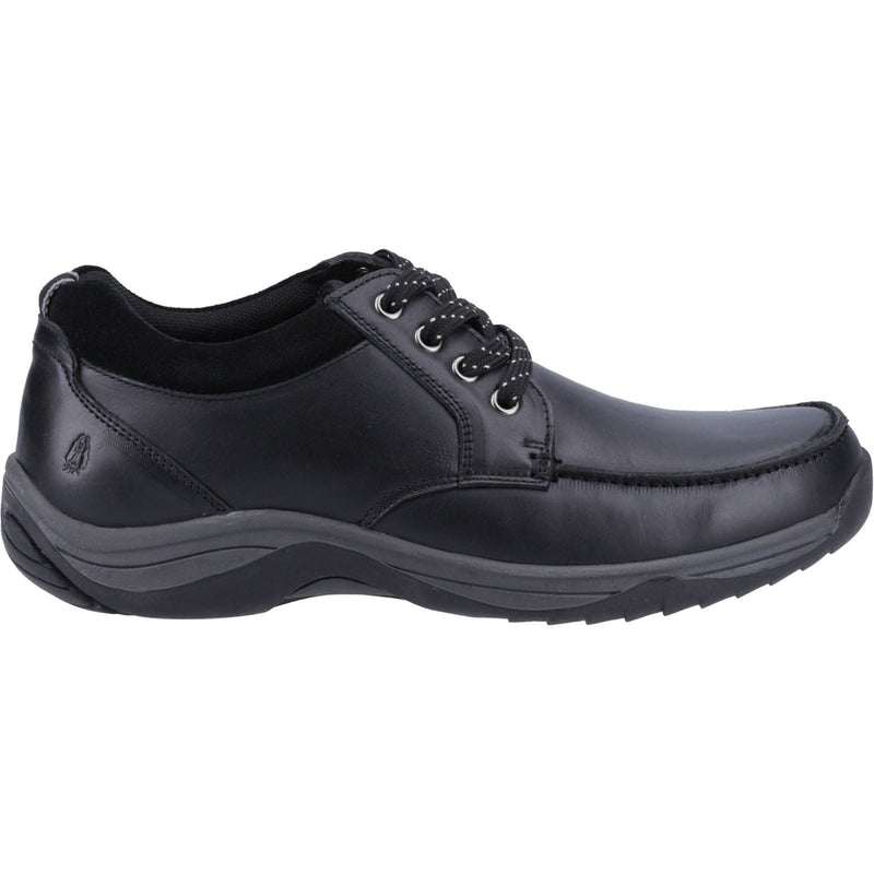 Hush Puppies Derek Chaussures En Cuir Noir À Lacets Pour Hommes
