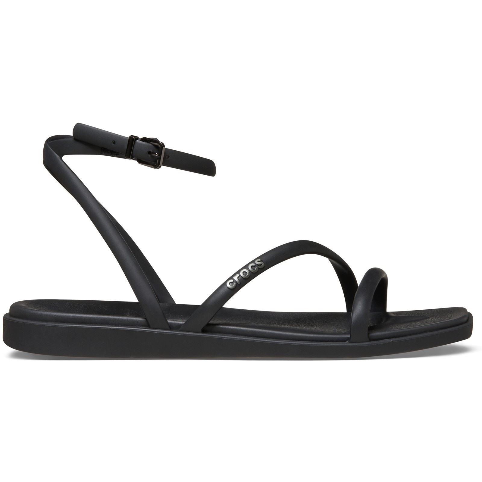 Crocs Miami Toe Loop Sandales Noires Pour Femmes En Eva